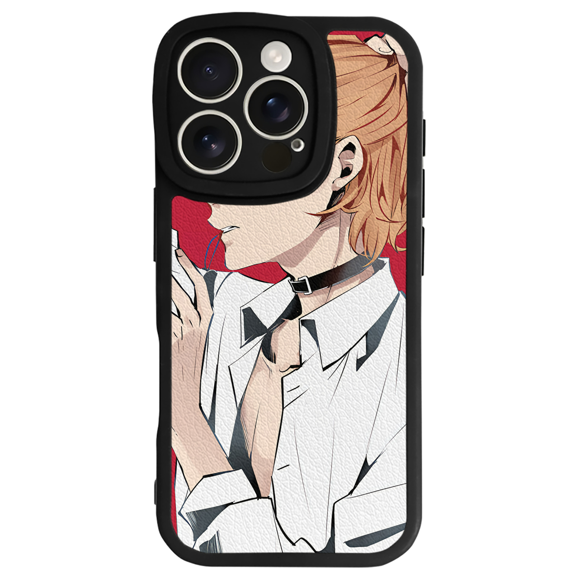 （画像用） 文豪ストレイドッグス Bungo Stray Dogs 【iPhone 16シリーズ対応】シリコンスマホケース（レザー調） 材質：シリコン